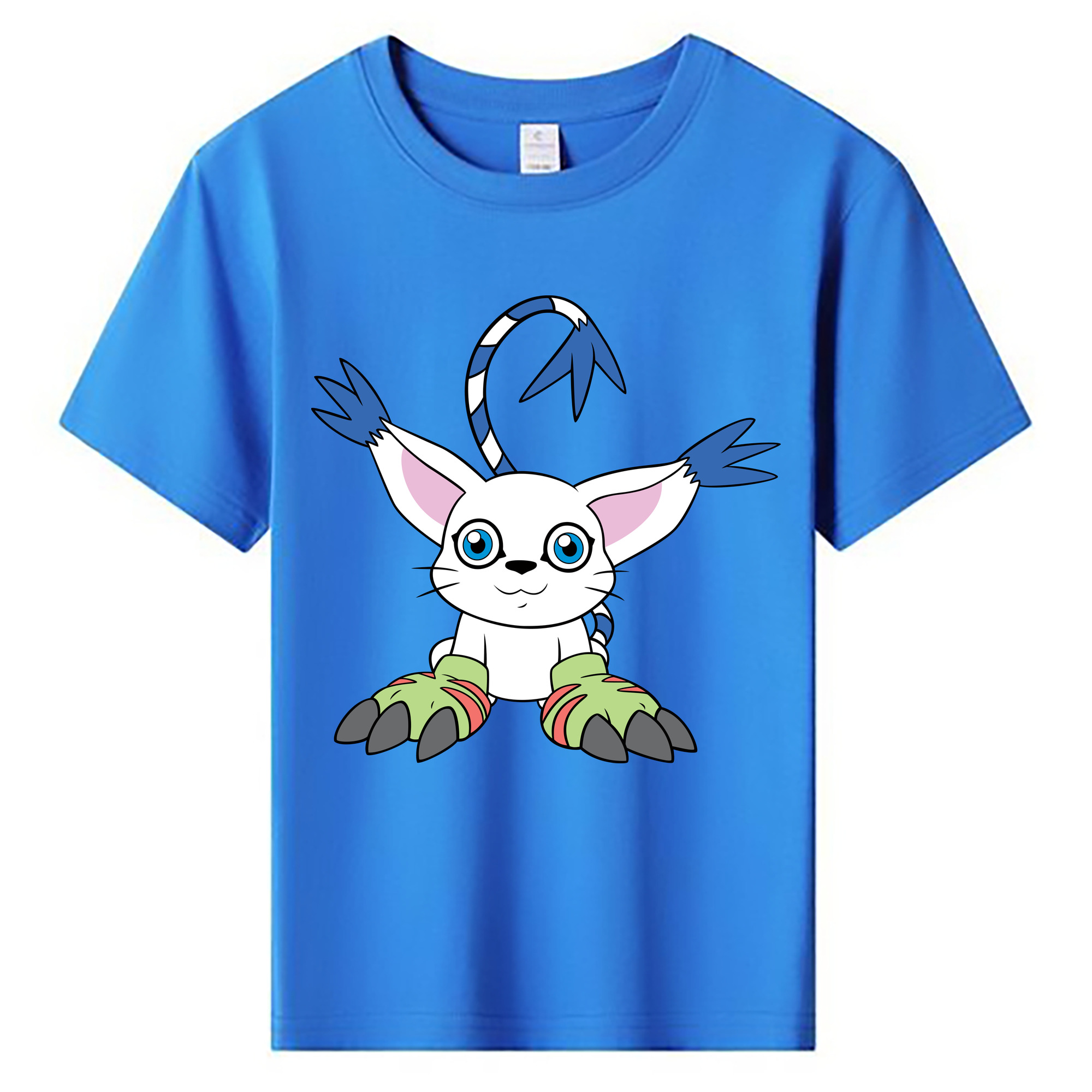 （画像用） Digimon デジタルモンスター/デジモン 綿100％キッズTシャツ（フロントプリント）